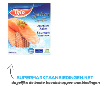 Iglo Seafresh Atlantische zalm aanbieding