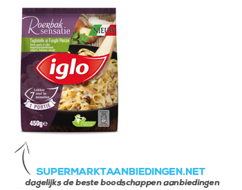 Iglo Tagliatelle met bospaddenstoelensaus aanbieding