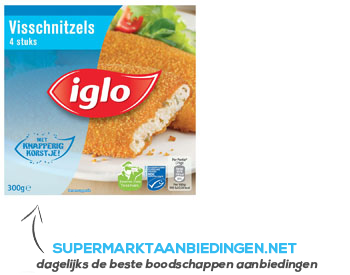 Iglo Visschnitzel aanbieding