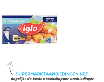 Iglo Vissticks aanbieding