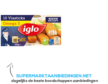 Iglo Vissticks omega-3 aanbieding