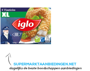 Iglo Vissticks XL aanbieding