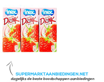 Inex Drinkyoghurt aardbei aanbieding