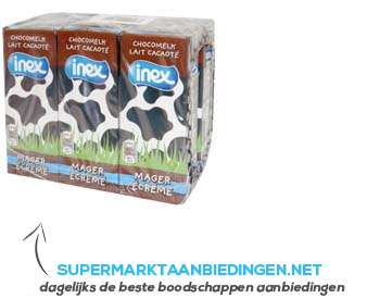 Inex Magere chocolademelk aanbieding