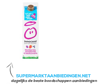 Innocent Smoothie blackberries- strawberries aanbieding