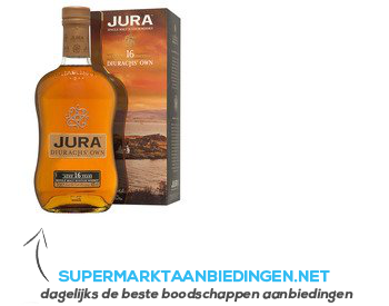 Isle of Jura Single malt Scotch whisky 16 years aanbieding