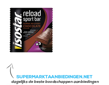 Isostar After sport recovery bar chocolate aanbieding