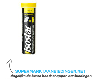 Isostar Fast hydration powertabs lemon aanbieding