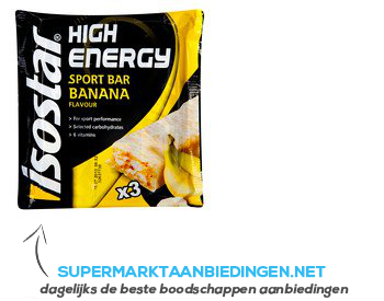 Isostar High energy sportbar banana aanbieding