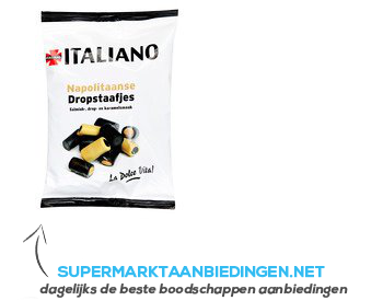 Italiano Napolitaanse dropstaafjes aanbieding