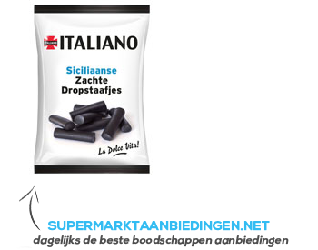 Italiano Siciliaanse zachte dropstaafjes aanbieding