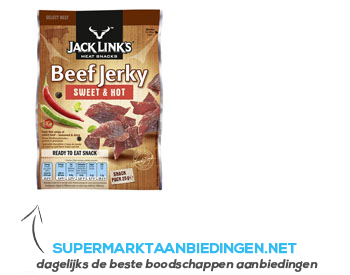 Jack Link's Beef jerky sweet & hot aanbieding