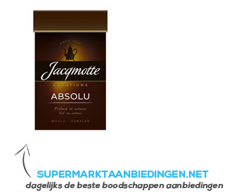 Jacqmotte Moka absolu gemalen aanbieding