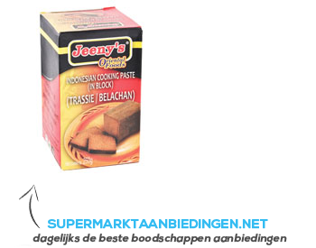 Jeeny’s Trassie/belachan blok aanbieding