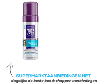 John Frieda Frizz ease air-dry waves styling foam aanbieding