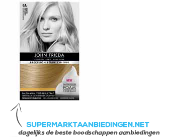 John Frieda Precision foam light ash blonde 9A aanbieding