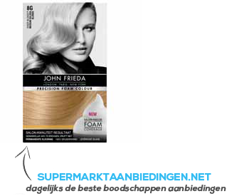 John Frieda Precision foam medium golden blonde 8 aanbieding