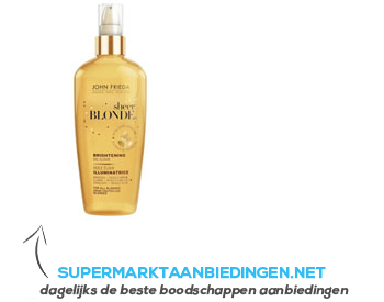 John Frieda Sheer blond oil elixir brightening aanbieding