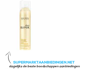 John Frieda Sheer blonde crystal hold haarspray aanbieding