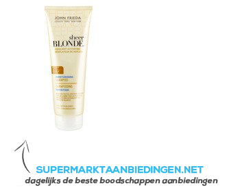 John Frieda Sheer blonde moisturising shampoo aanbieding