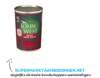 John West Fancy rode zalm aanbieding