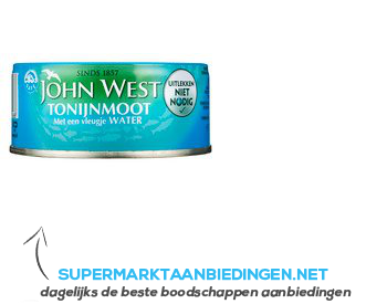 John West Tonijnmoot vleugje water aanbieding