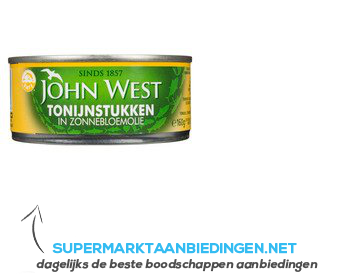 John West Tonijnstukken in zonnebloemolie