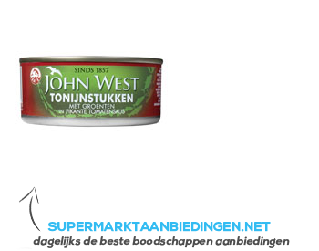 John West Tonijnstukken met groente aanbieding