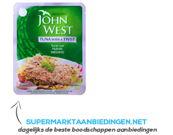 John West Tuna with a twist French dressing aanbieding