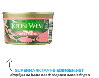 John West Wilde roze zalm MSC aanbieding