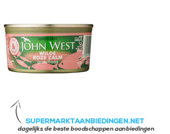 John West Wilde roze zalm zonder vel en graat MSC aanbieding