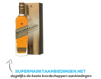 Johnnie Walker Gold label reserve aanbieding