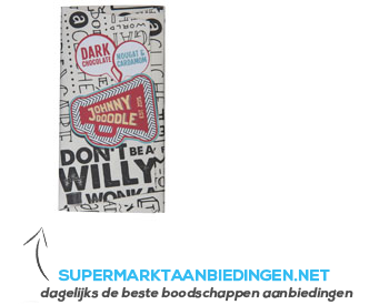 Johnny Doodle Dark chocolate nougat-cardamom aanbieding