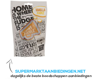 Johnny Doodle Vanilla fudge doypack aanbieding