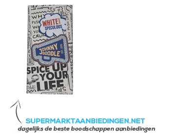 Johnny Doodle White chocolate speculoos aanbieding