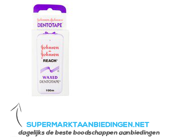 Johnson & Johnson Waxed dentotape aanbieding