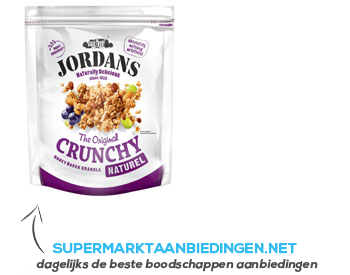 Jordans Muesli Crunchy naturel aanbieding