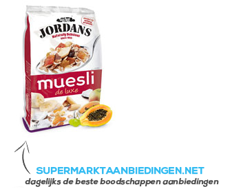 Jordans Muesli de luxe aanbieding