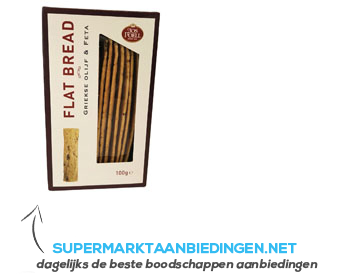 Jos Poell Flat bread Griekse olijf & feta aanbieding