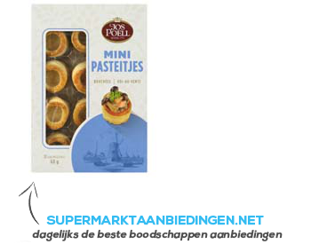 Jos Poell Mini pasteitjes aanbieding