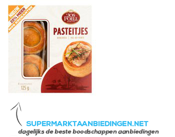 Jos Poell Pasteitjes aanbieding