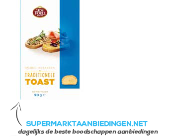 Jos Poell Traditionele toast ovaal aanbieding