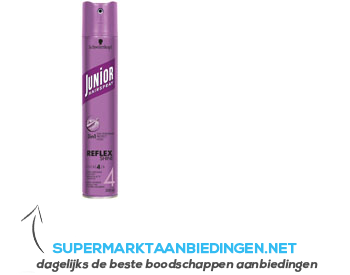 Junior Hairspray reflex shine aanbieding