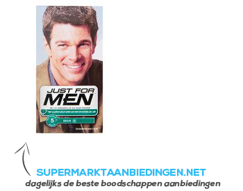 Just for men Bruin aanbieding