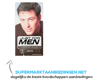 Just for men Zwart aanbieding