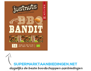 JustNuts Bbq bandit bio aanbieding