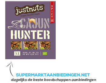 JustNuts Cajun hunter bio aanbieding