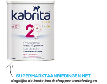 Kabrita Gold 2 opvolgmelk aanbieding