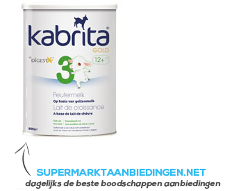 Kabrita Gold peutermelk 3 aanbieding