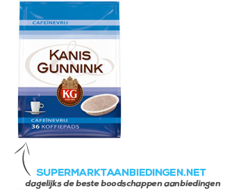 Kanis & Gunnink Koffiepads cafeïnevrij aanbieding